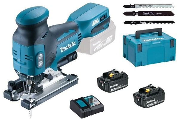 Makita DJV181RFJ Akku-StichsäGe 18V DJV181Z + 2X Akku 18V 3Ah + Lader + Makpac 3-image