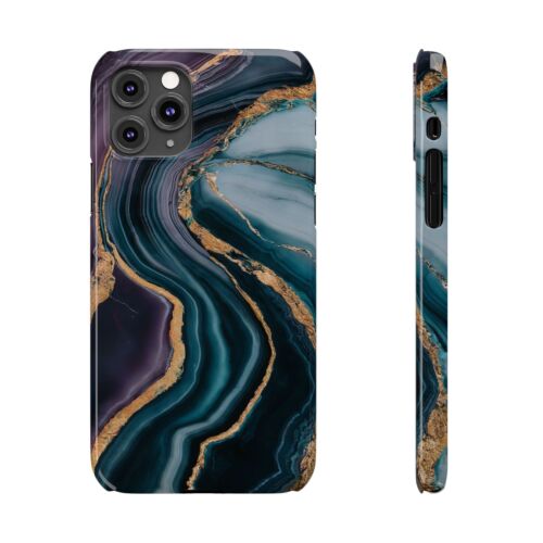 Für iPhone 16 Pro Max, 15, 14, 13-11 Slim Handyhülle, Luxus Marmor Design Cover - Bild 74 von 83