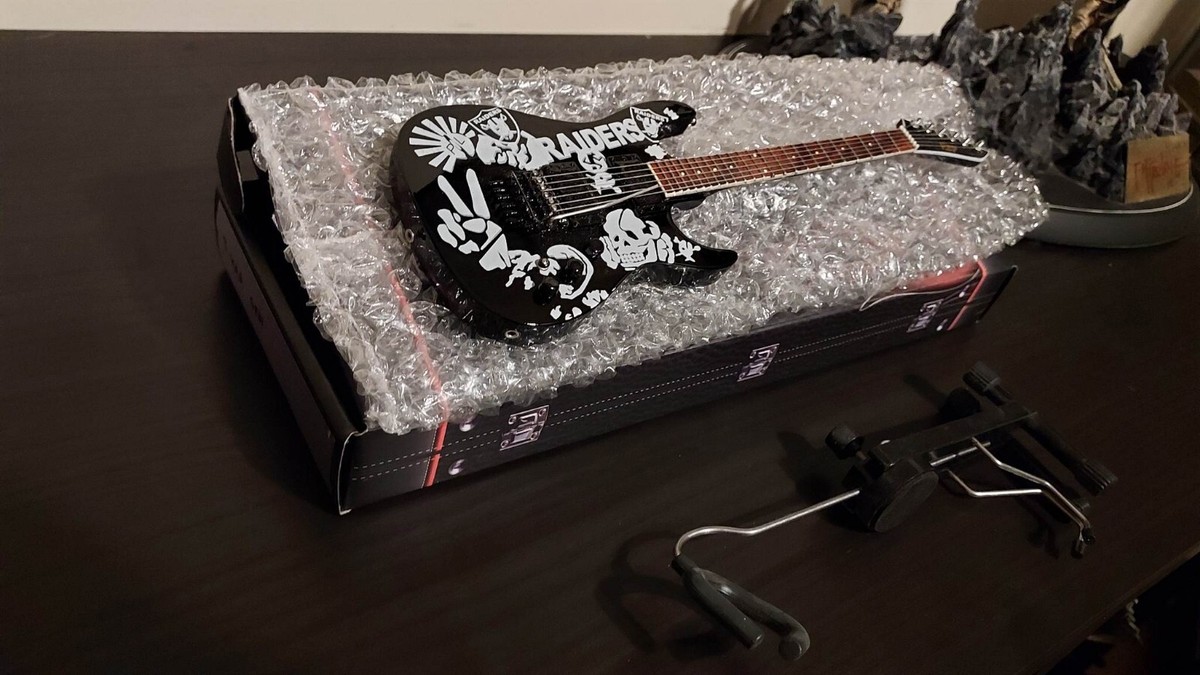 Jeff Hanneman Raiders Guitar ESP Replica Slayer Collectible Mini