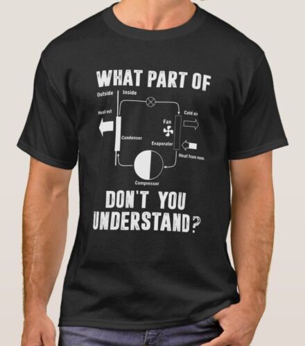 NEW LIMITED HVAC Tech For Men Funny What Part Of Don't You Und T-Shirt - Afbeelding 1 van 3