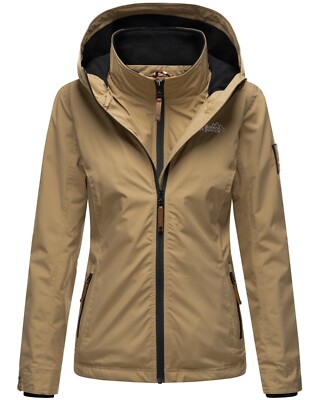 Marikoo Damen übergangs Herbst Outdoor Jacke Windbreaker Regenjacke  Erdbeere NEU