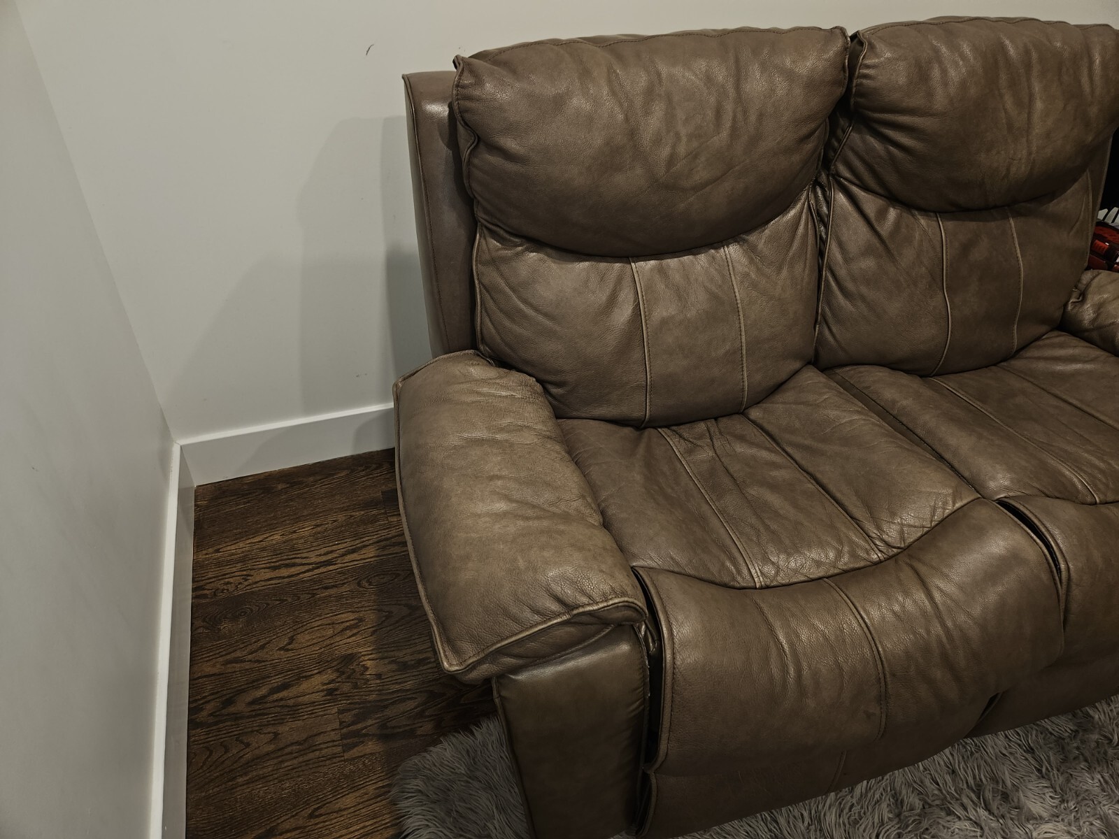 Klaussner leather loveseat eBay
