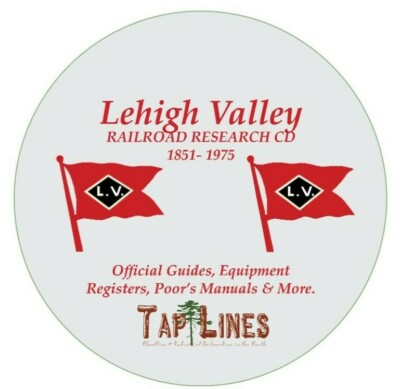 LEHIGH VALLEY OFFICIAL GUIDES, EQUIPMENT REGISTERS & POORS SCAN TO PDF ON CD
