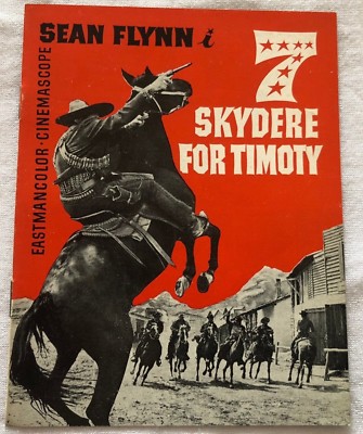 7 Pistolen Sean Flynn Fernando Sancho Galli 1966 Danish Movie Program