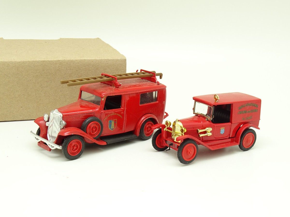 At395 Eligor 1/43 Hotchkiss Pl20 Pompiers 4x4 Cff Le Perreon Ref 101489
