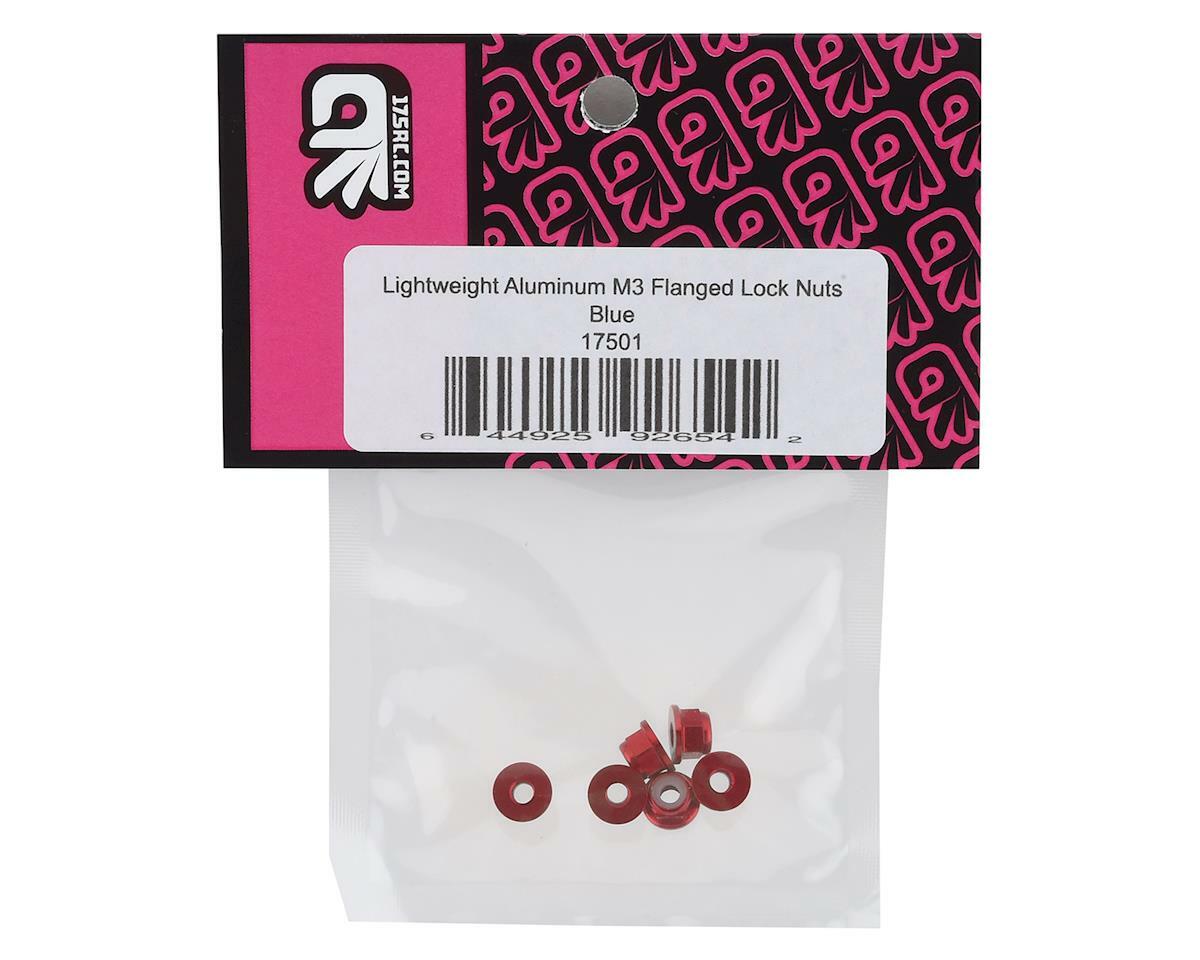 175RC Lightweight Aluminum M3 Flanged Lock Nuts (Red) (6