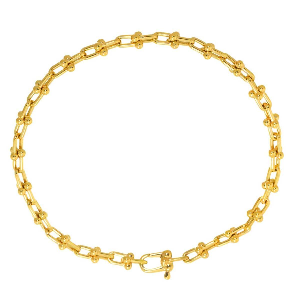 ディガウィック　金トレ TIFFANY Co. Hardware Micro Link Bracelet 18K YG 750 90279544 | eBay