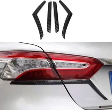 4x for Toyota Camry 2018-2023 Carbon Fiber Rear Tail Light Lamp Cover Trim Strip