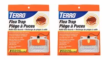 2 Terro Flea Trap Refill Glue Board ~ 6 Refills Total