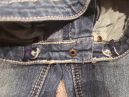 Kids Girls Arizona Jeans Straight Leg Adjustable Waist Size 5T Reg - Picture 6 of 10