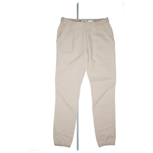 Airfield Femmes Chino Tissu Pantalon Été Comfort Relax Mince Élastique 36 Rose - Photo 1/7