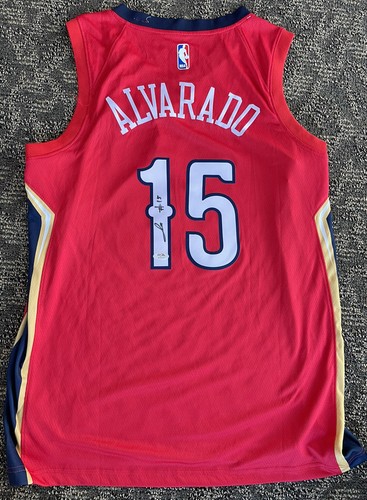 Jose Alverado Signed Autographed New Orleans Pelicans Jersey Psa/Dna Coa GTA - Picture 3 of 4