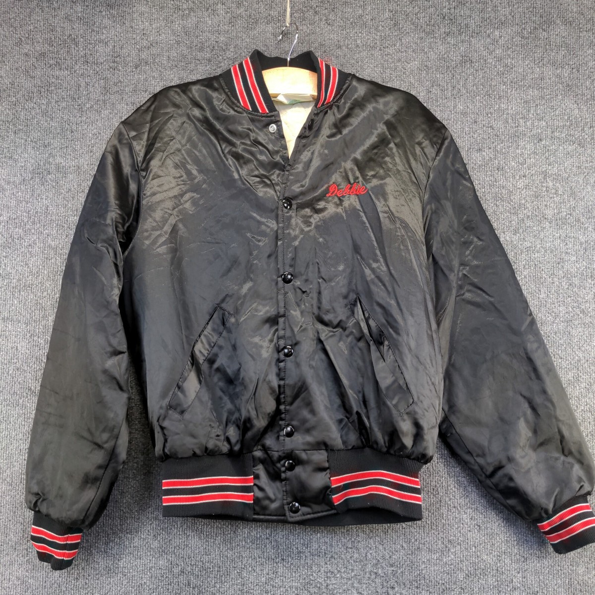 Holloway Men's McDonald's Uniform Jacket Black Medium Satin Embroidered  Vintage