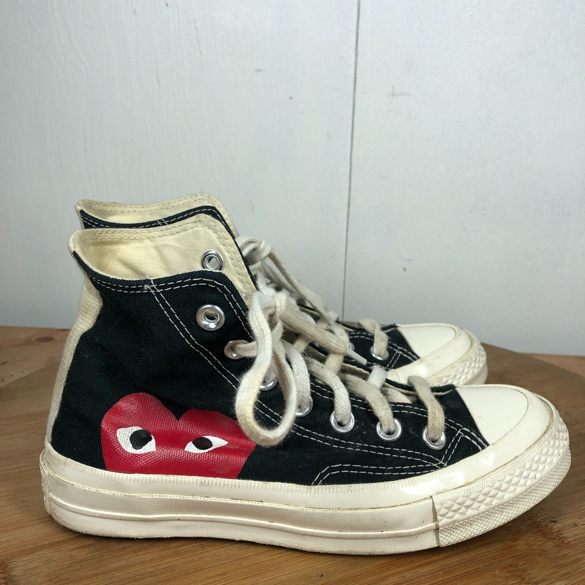 Converse X Comme Des Garcons Shoes Womens 5 Sneaker Hearts Converse X Comme Des Garcons Shoes Womens 5 Sneaker Hearts