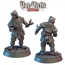 "Peasant Squire" Vae Victis Miniatures D D Mork Borg Mordheim Frostgrave resin