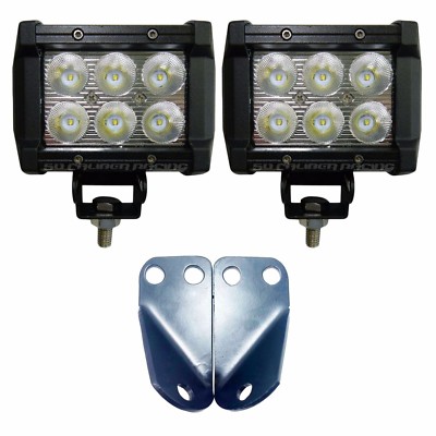 3'' Cube LED Mount Bracket COMBO Yamaha YXZ 1000 R with Pod Light Left/Right