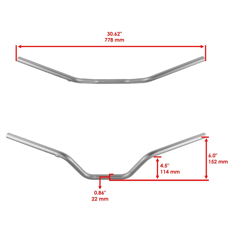 Manillar de 7/8" para Yamaha Warrior 350YFM350X 2003 2004 Foto 2 de 4