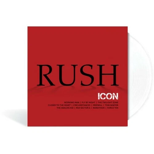 RUSH ICON VINYL! LIMITED WHITE LP NEW!!! WORKING MAN, FLY BY NIGHT, LIMELIGHT