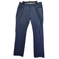 Travis Mathew Open to Close Performance Pants Mens 36x31 Heather Blue Tech Golf