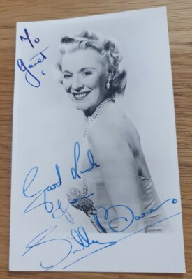 SALLY BARNES signed Autogramm s/w Foto 5,5''x3,5'' Schauspielerin