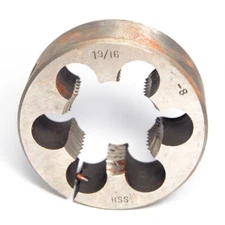 Adjustable Round Die 19/16-8 x 3" OD HSS
