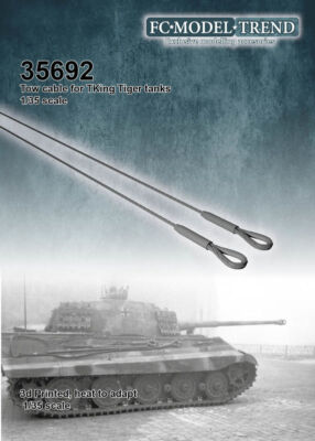 FC Model Trend 1/35 King Tiger Tank Tow Cables