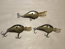 Lot of 3 Rapala Deep Dive 2-DT-10,1 DT 16 Cra...