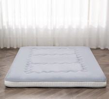 Japanese Floor Futon Mattress Mat Extra Thick Folding Roll Up Bed for Guest,L...