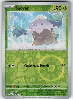 Snover Reverse Holo SV02: Paldea Evolved Common 010/193 NM