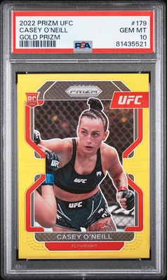 #ad #ad 2022 Panini Prizm UFC Casey O#x27;Neill #179 Gold 10 SP RC PSA 10 RARE $549.99