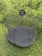 Springfree Outdoor Trampoline with Safety Net  Basketball Hoop