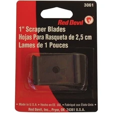 Single-Edge Paint Scraper Blade, 1 in, Used with 3010 Paint Scraper Red Devil