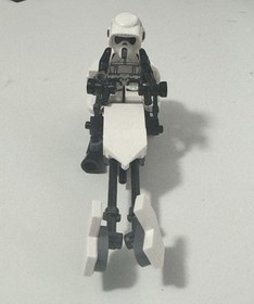 Lego Star Wars Scout Trooper W/ Speeder Bike ALL PIECES INCLUDED!