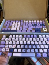 Purple Lavender Keycap Set Full Mechanical Keyboard OEM Profile Open Box