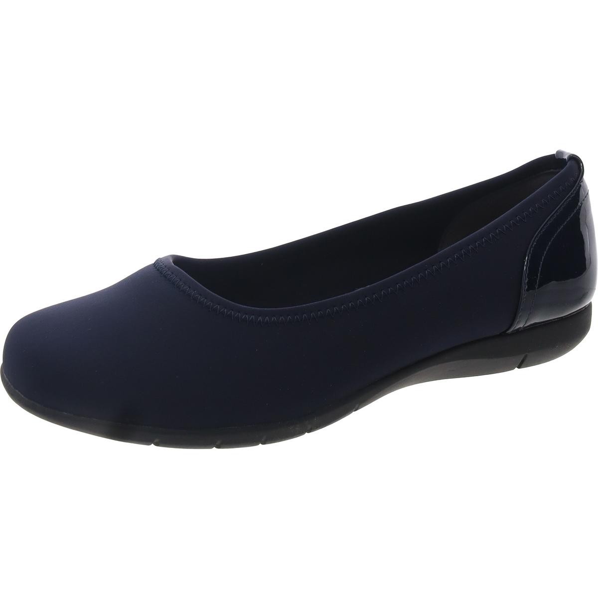 Женские темно-синие туфли Comfortview на плоской подошве из смешанной ткани шириной 9,5 см (E+, WW) BHFO 2084