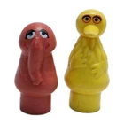 VTG Little People Sesame Street Snuffleupagus & Big Bird Fisher Price Figure Set