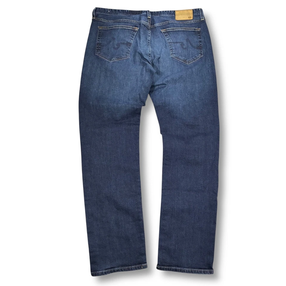 Jeans Adriano Goldschmied graduados pierna a medida lavado oscuro 38x34 usados en excelente estado ag Foto 2 de 4