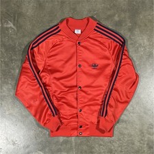 Vintage 70s/80s Adidas Ato Keyrolan Snap Button Track Jacket Size M