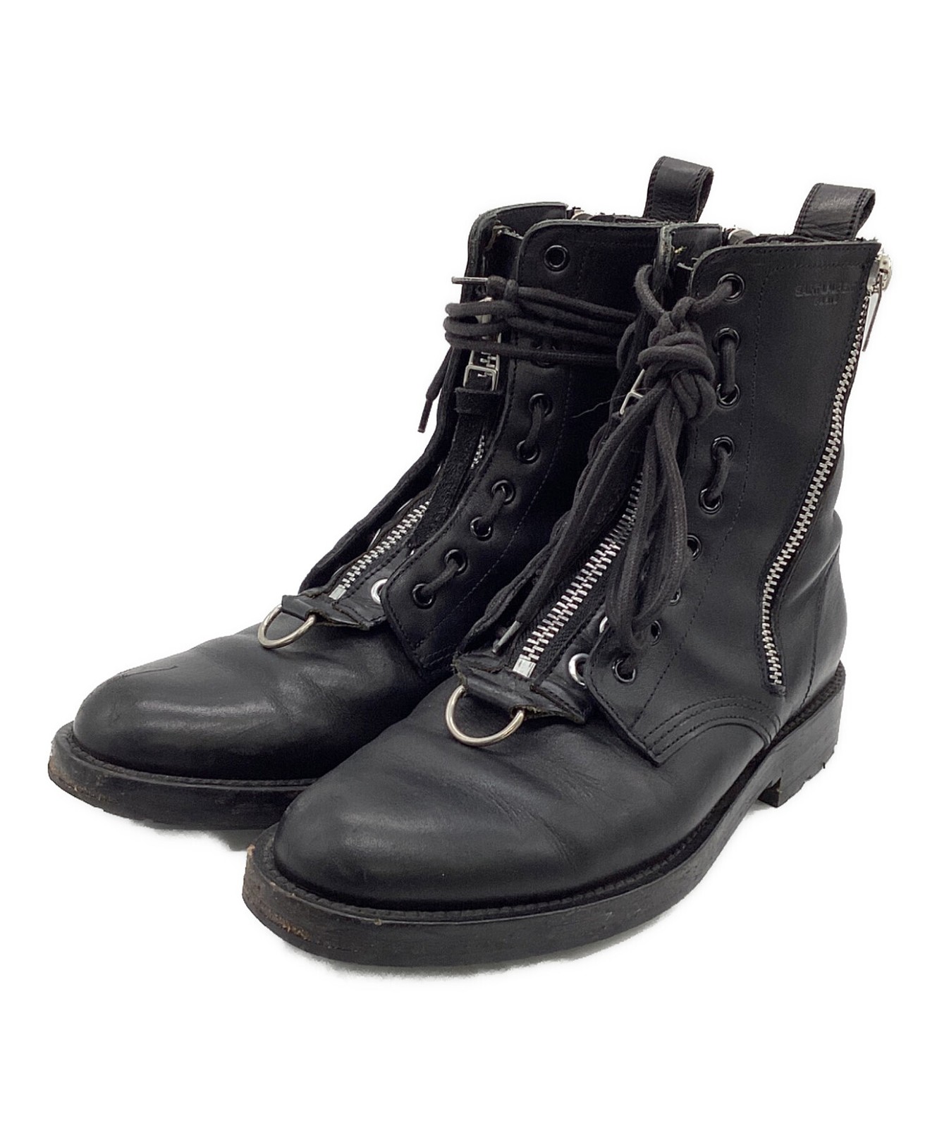 Stivali Saint Laurent Paris con zip laterale neri taglia: EU41