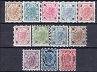 Österreich Ank. 50 62 Kaiserkopf Satz postfrisch Ank. 450.
