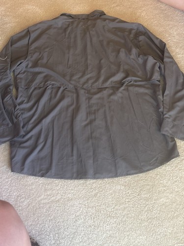 Magellan Outdoor Hemd Herren 2XL Fish Gear Mag Wick Angler Fit belüftet grau kariert - Bild 11 von 16