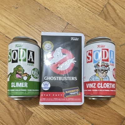 Funko Soda Ghostbusters Vinyl Figures Slimer Vinz Clortho Stay Puft Blockbuster