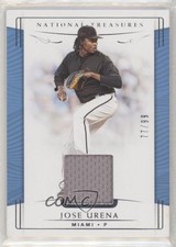 2019 Panini National Treasures 77/99 Jose Urena #83 6f7