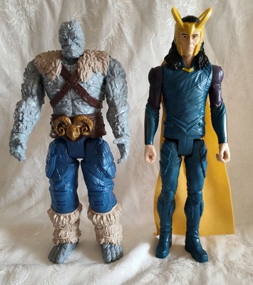 Marvel ''Thor'' Movie Action Figures Loki Korg 11'' Lot Of 2 Fandom Collectable