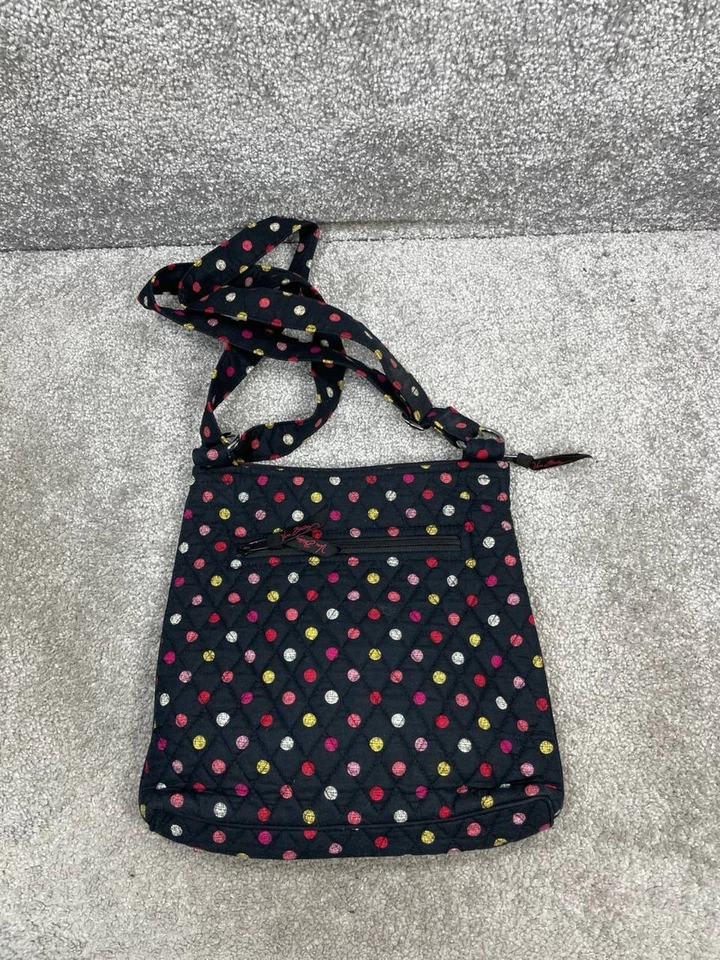 Vera Bradley Bags Womens Hipster Black Pink Zip Adjustable Strap Crossbody - Image 3 of 4