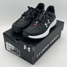 NEW  Under Armour Men's Yard Turf Baseball Shoes - Black/Black - Size 6.5