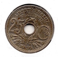 1939 France 25 Centimes (1729)
