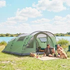 Outsunny Multi-Room Camping Tent for 5 Person, Large Family Tent, Green