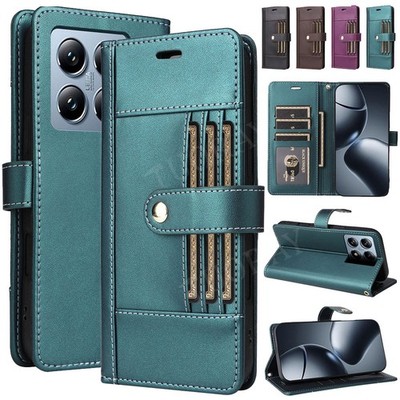 Für Xiaomi Redmi Note 14 13 12 11 Pro+ 5G 13T 14T Handyhülle Tasche Wallet Case