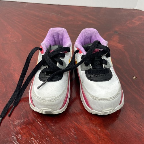 Scarpe da ginnastica Nike Air Max 90 bambino laser arancione iper rosa DM8688-100 ragazza taglia 8C - Foto 11 di 11